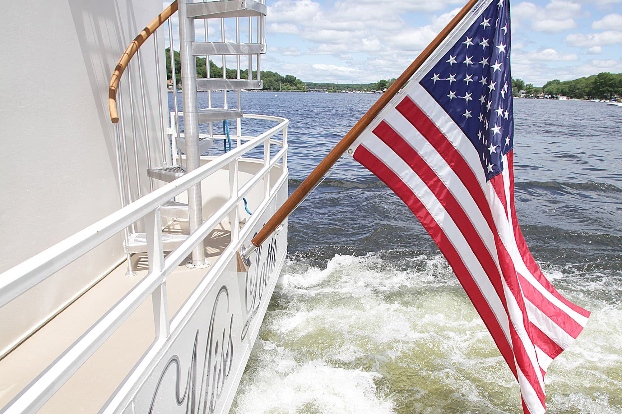 Lake Hopatcong Cruises American Flag